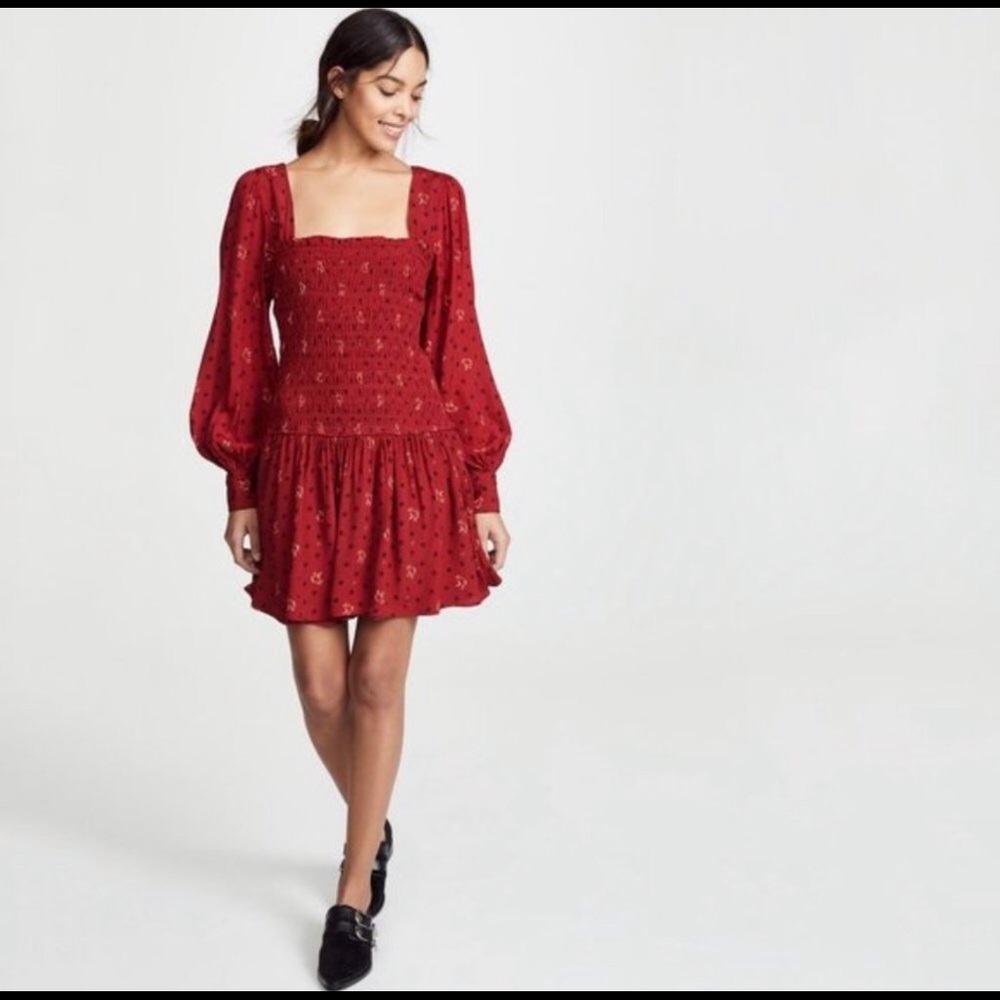 New Free People ruby combo dress size s, Xs